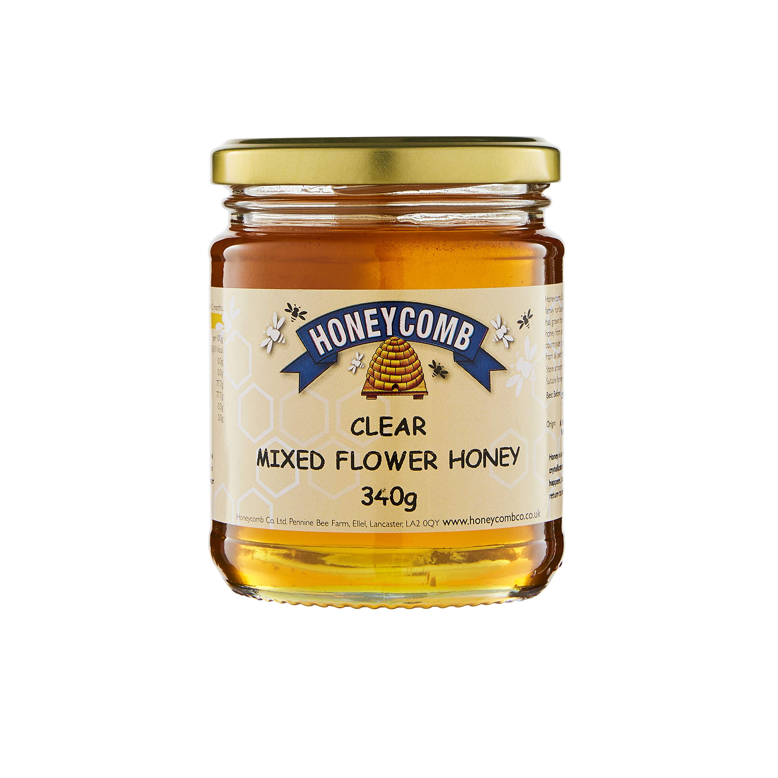 Honeycomb Clear Mixed Flower Honey, 340g