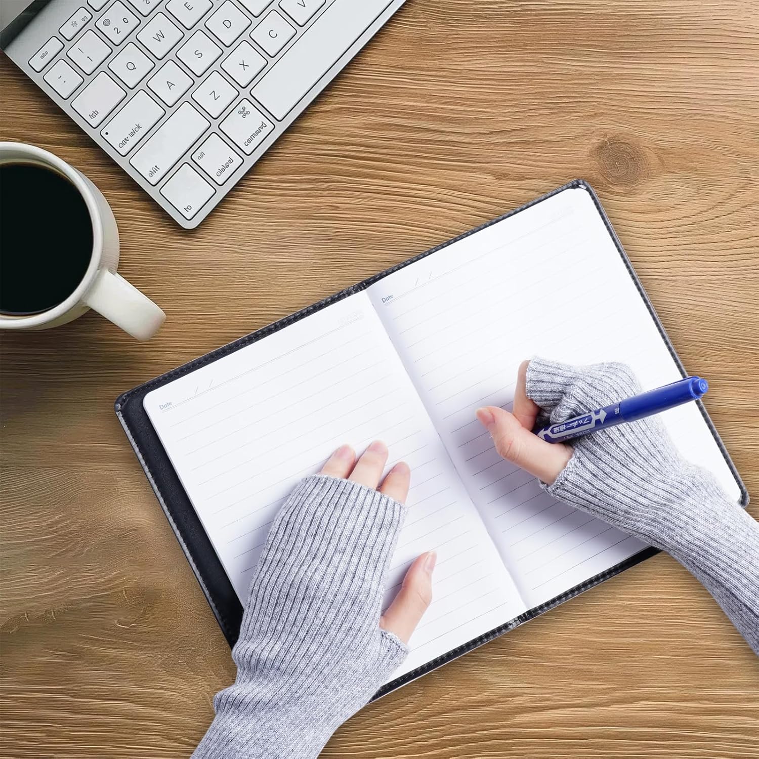 Tongcloud Arm Warmers Winter Fingerless Long Gloves for Women for Women with Thumb Hole - Image 6