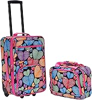 Vista 272 de Rockland, juego de equipaje de dos piezas, Carbón), F102