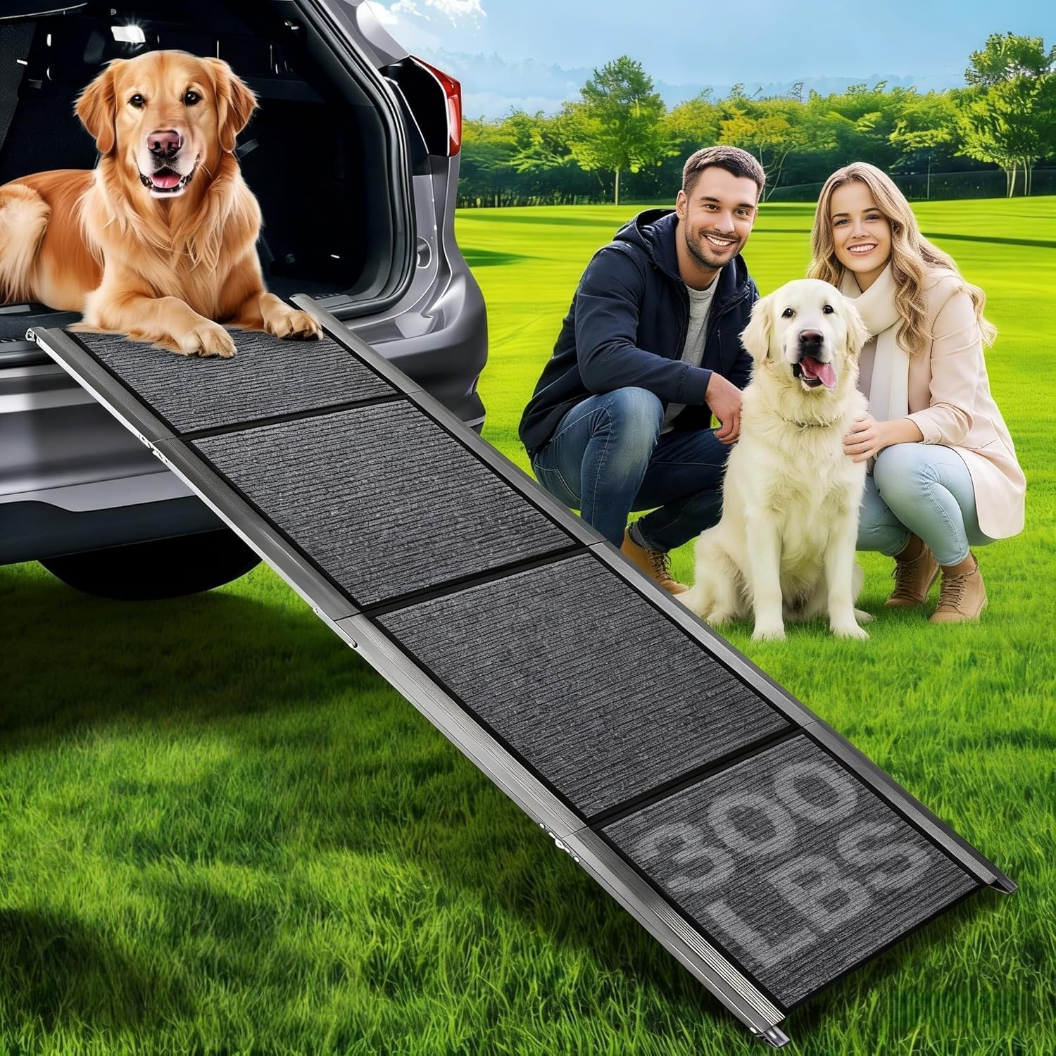 Rampe de voiture pour SUV et grands chiens 180 cm idéale pour les voyages