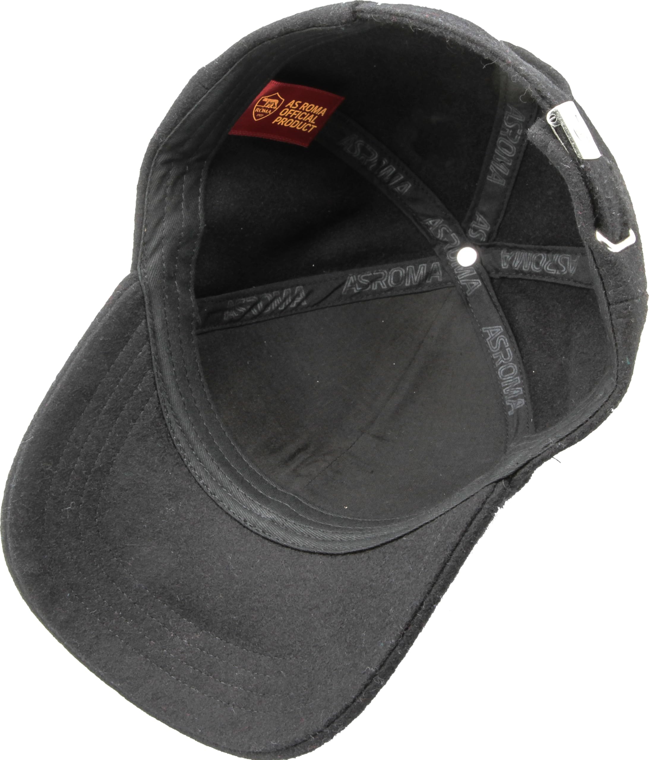 IMMA Cappelli AS Roma Nero Berretto Baseball Unica Taglia