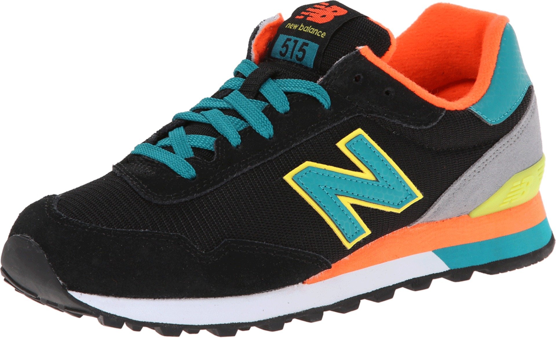 New Balance Women's 515 V1 Sneaker, Black/Prism Purple/Gold Rush, 6 M US — view 15