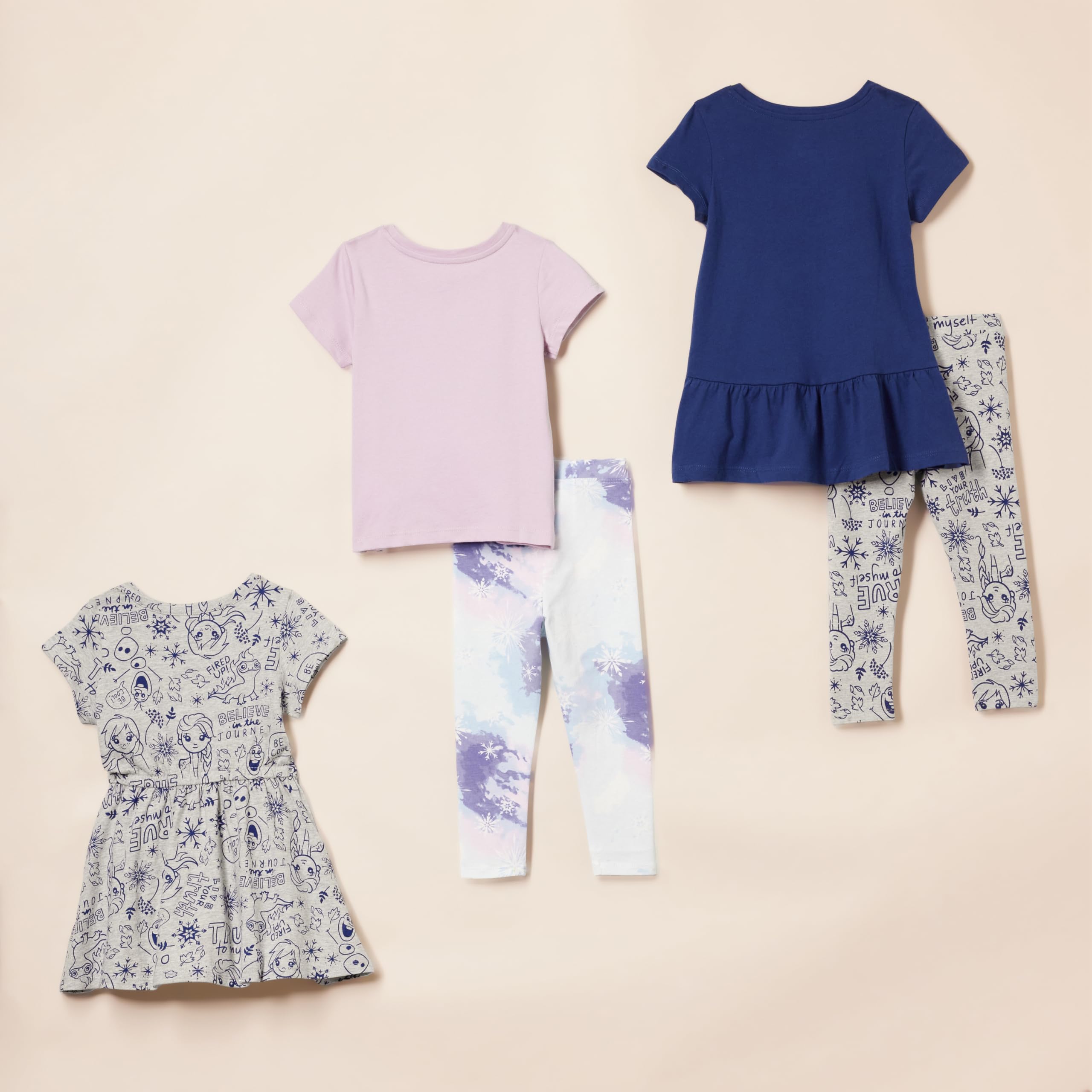 Amazon Essentials Disney | Marvel | Star Wars | Frozen | Princess Ensembles de vêtements à coordonner à volonté Fille, Packs Multiples