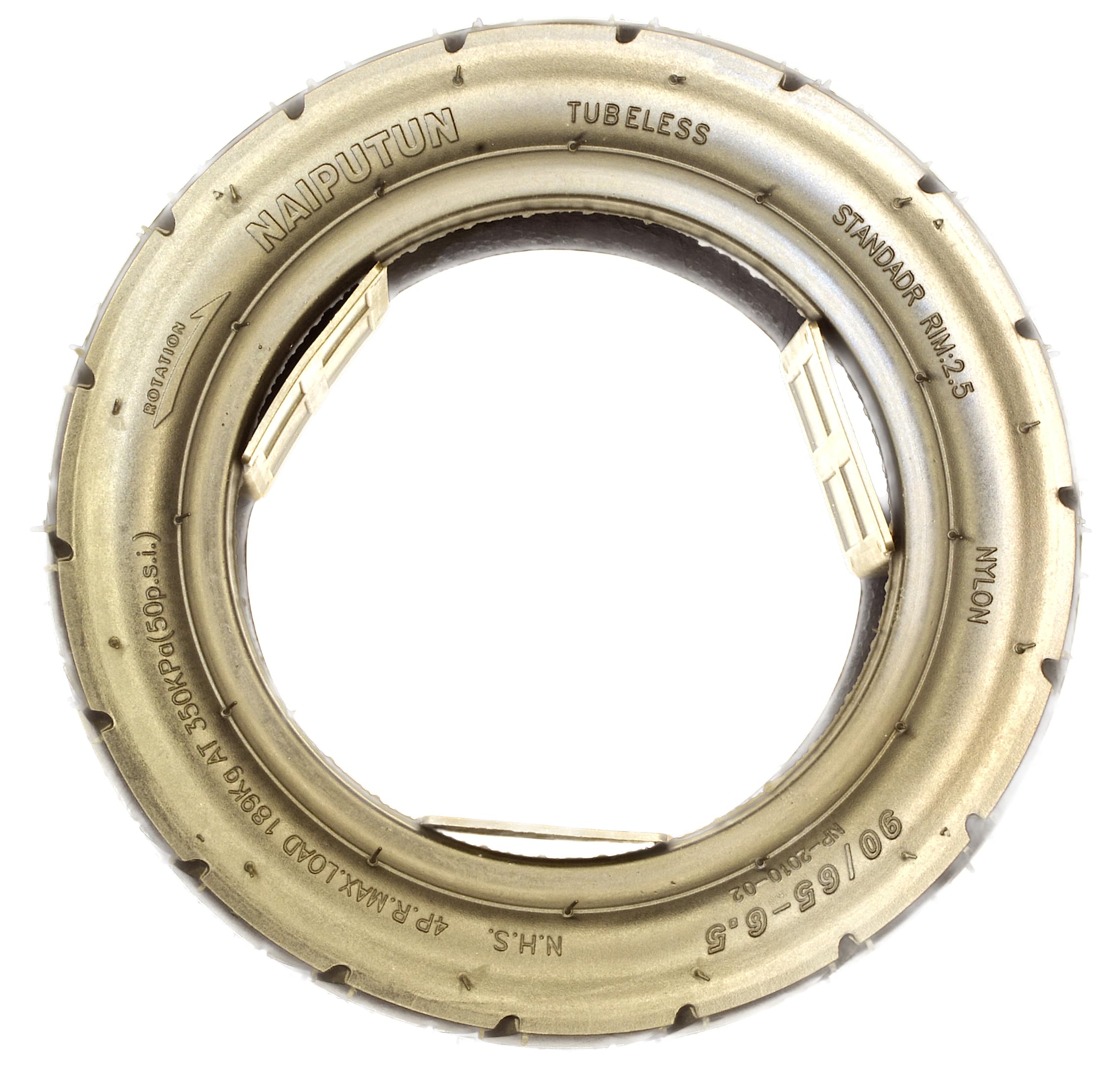 Tubeless Pneumatico 90/65-6.5 per monopattino elettrico, compatibile con Kukirin, Cecotec, Naiputun con chiave a leva