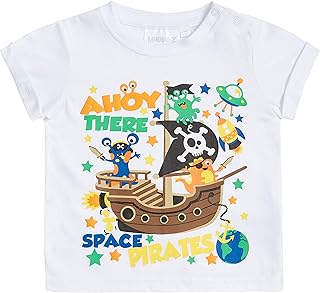 Metzuyan Baby,Clothing,Baby Boys 0-24m,Tops,T-Shirts Metzuyan Newborn Baby Boys Cartoon T Shirt Tee Novelty Print Cotton Rich Short Sleeve Top 3-24 Months