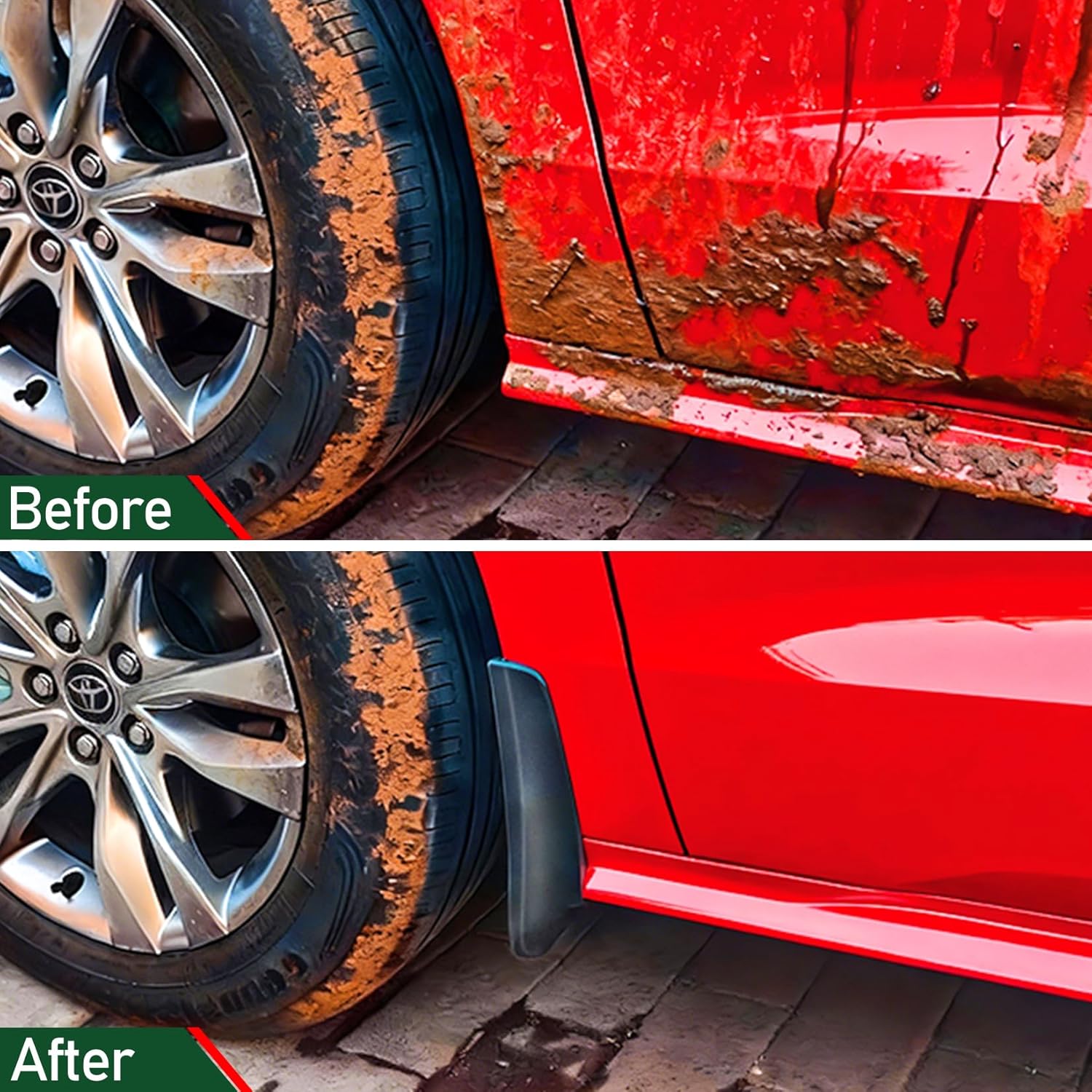 Mud Flaps for Toyota Sienna/Granvia 2021-2025,4PCS Mudflap Kit Splash Guards Fit Sienna Accessories 2021 2022 2023 2024 2025,No Drilling Required Mudguards with Hardware Kits Accessory