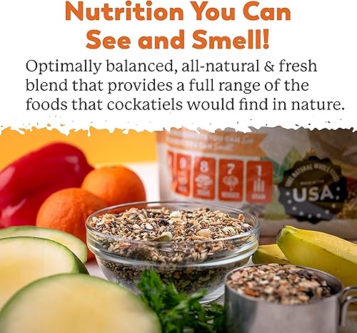 Miniatura 3 de Dr. Harvey's Mezcla de cacatúa colosal, comida diaria totalmente natural para cacatúas (4 libras)