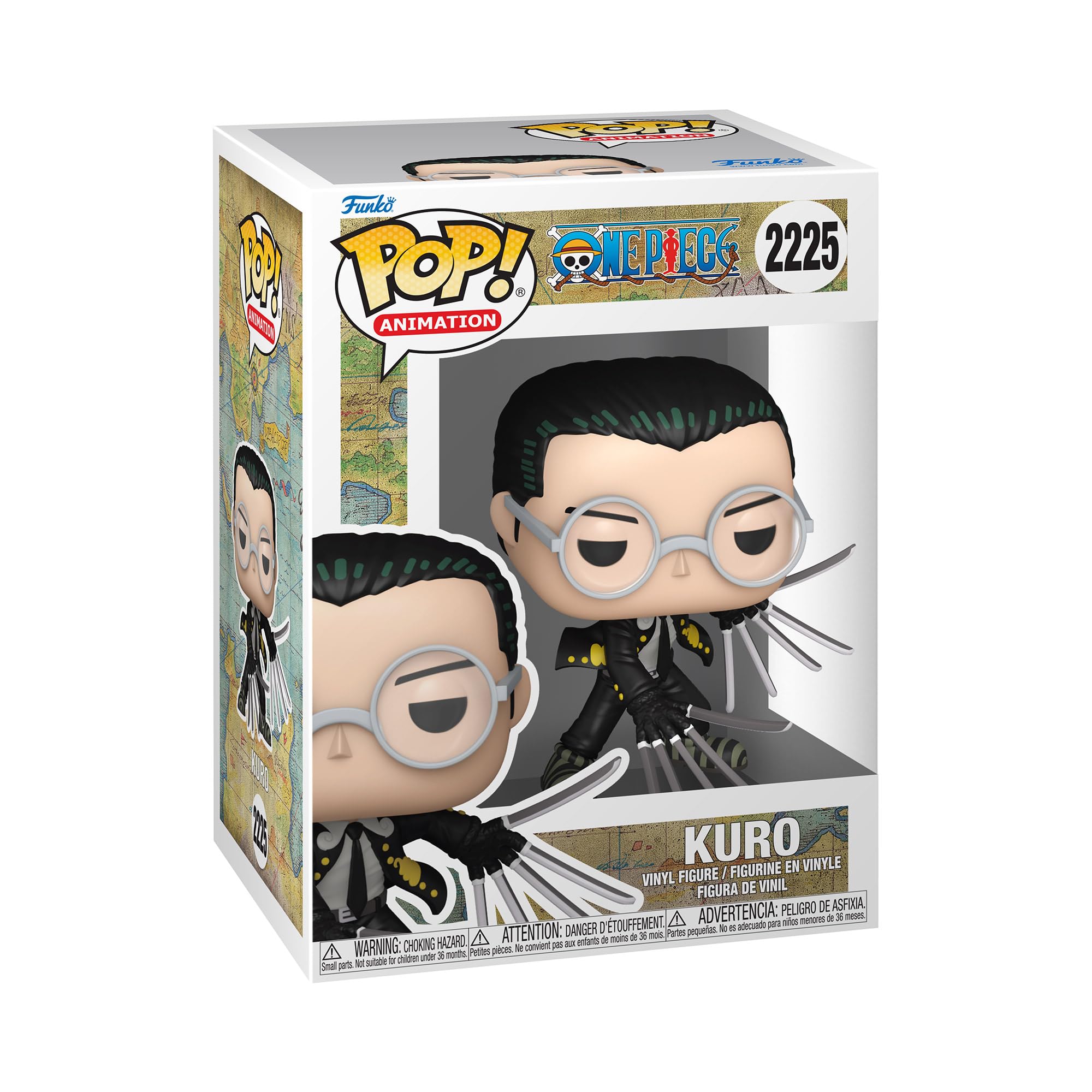 Funko POP! Animation: One Piece - Kuro - Figura in vinile da collezione - Idea regalo - Prodotto ufficiale - Giocattoli per bambini e adulti - Modello di figura per collezionisti ed esposizione - 1