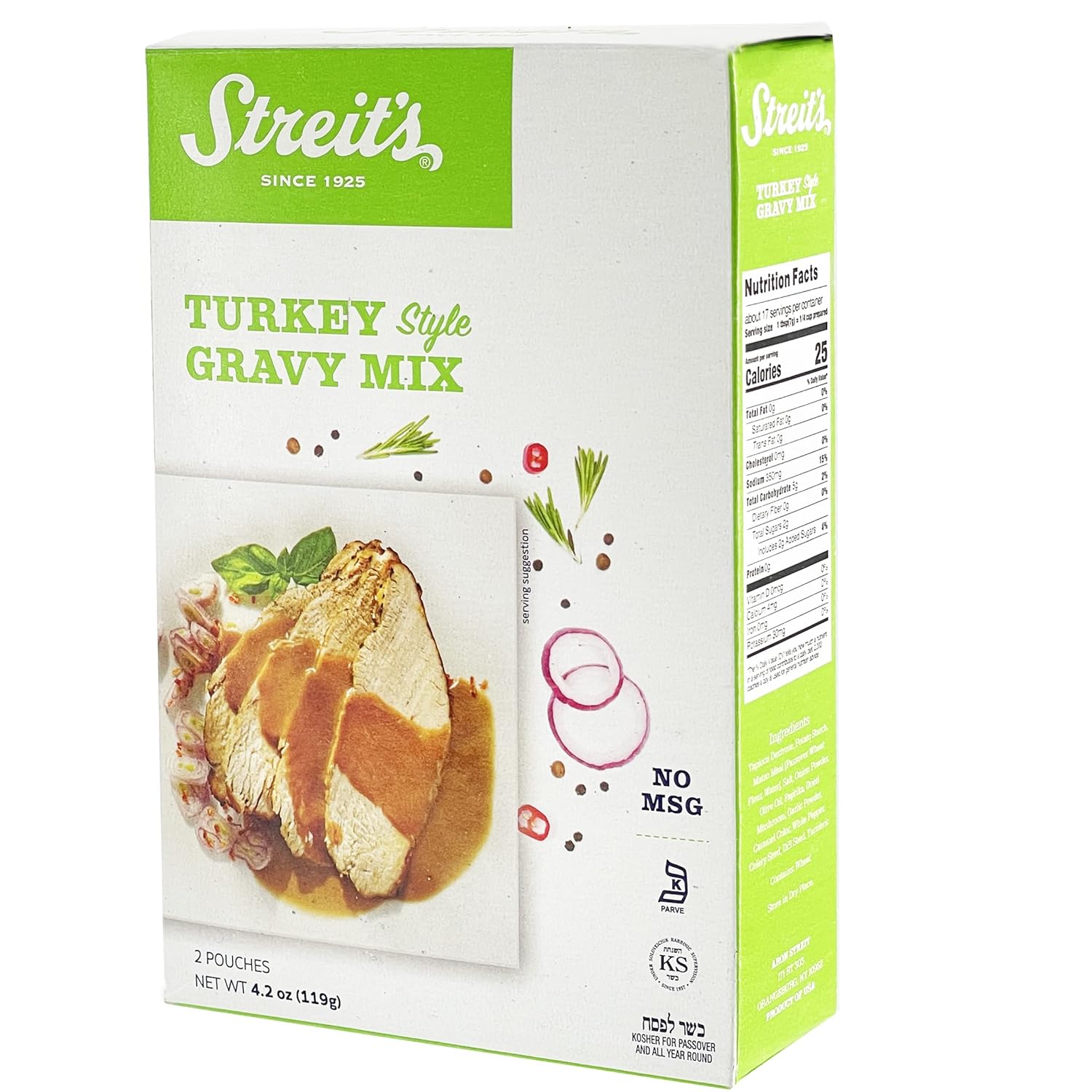 Gravy Mix, Pantry Staple, NoMSG, Kosher for Passover, 4.2