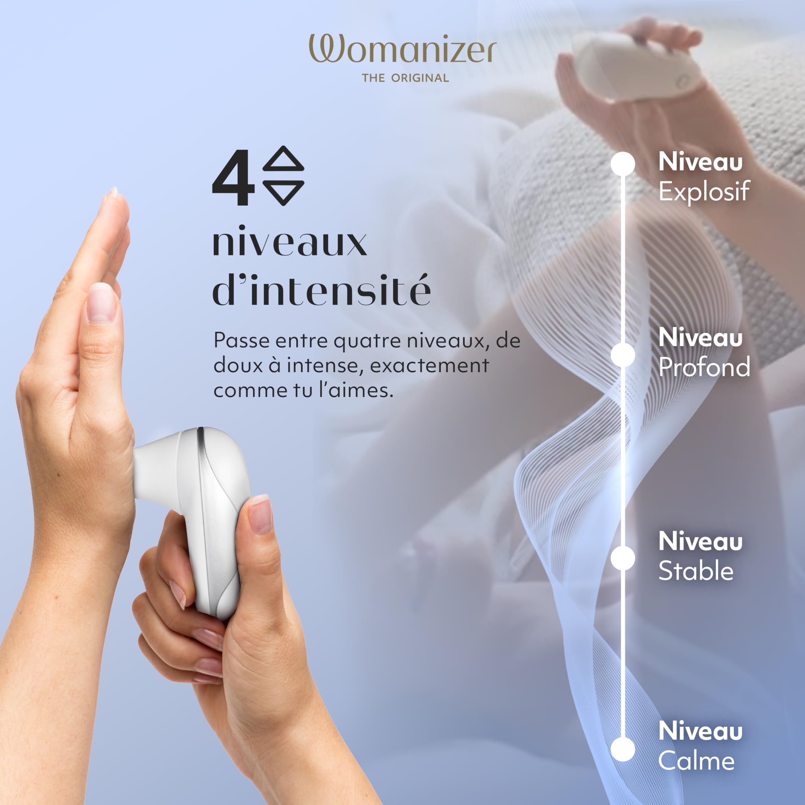 Womanizer Starlet Snow - Suceur de clitoris - Mini stimulateur clitoridien avec 4 niveaux d'intensité - Sex Toy silencieux étanche