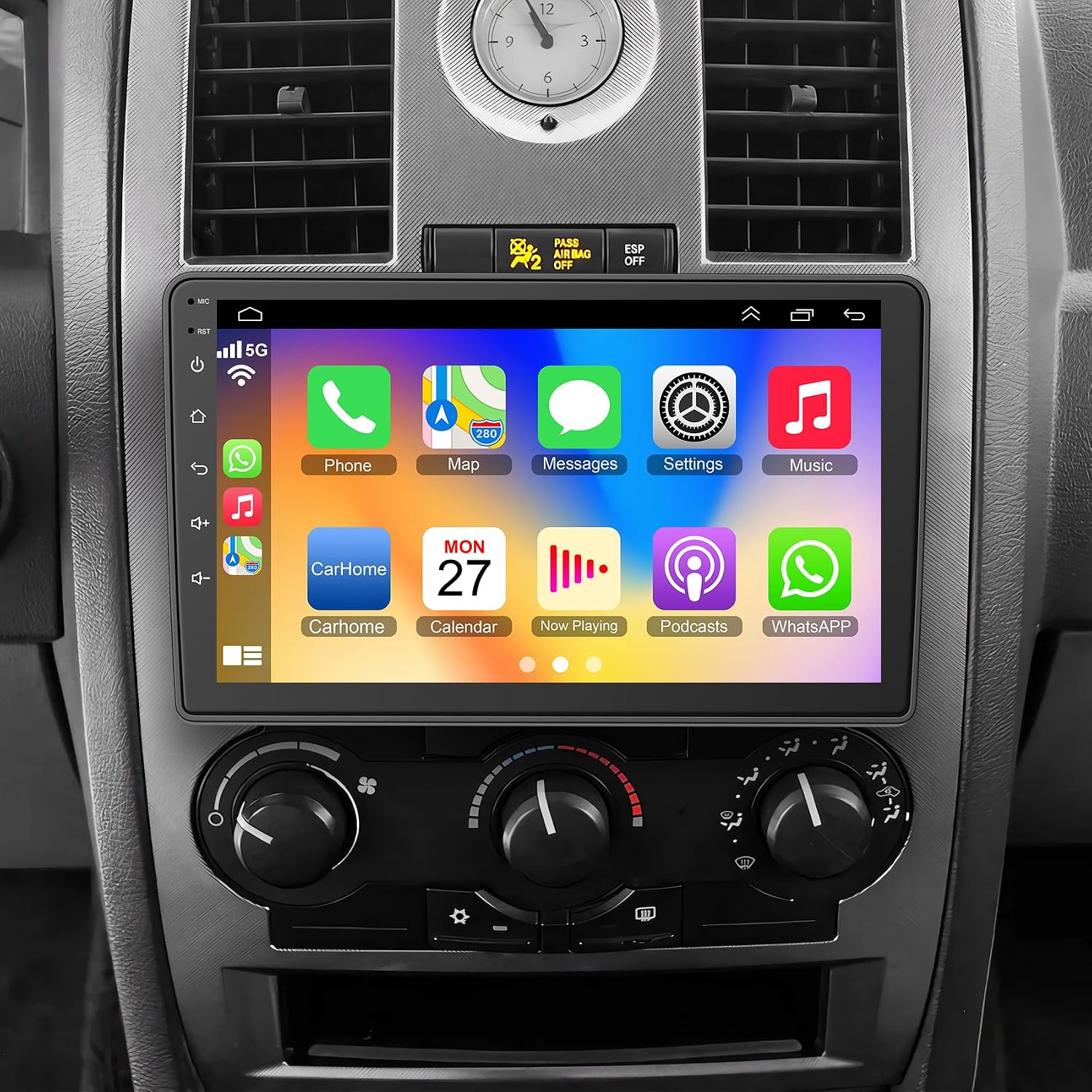 4GB RAM + 64GB ROM Android Car Radio for Dodge Ram 1500/2500/3500 2006 2007 2008, for Dodge Durango 2005 2006 2007 2008, – 9" Touchscreen with Wireless Carplay & Android Auto & Bluetooth 9 814RCGACYuL. AC SL1500