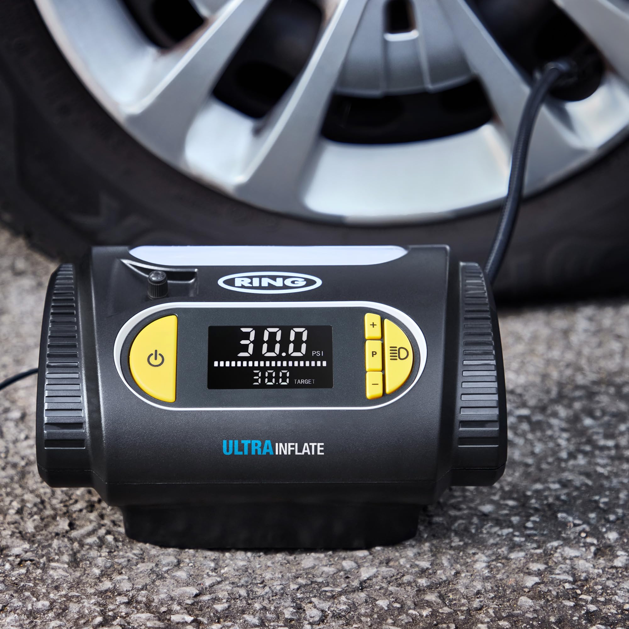 RING ULTRAINFLATE 20 Digital Tyre Inflator Air Compressor - Featuring Auto-Stop & Progress Meter - Compact, Reliable & User-Friendly Tyre Pressure Solution — view 11