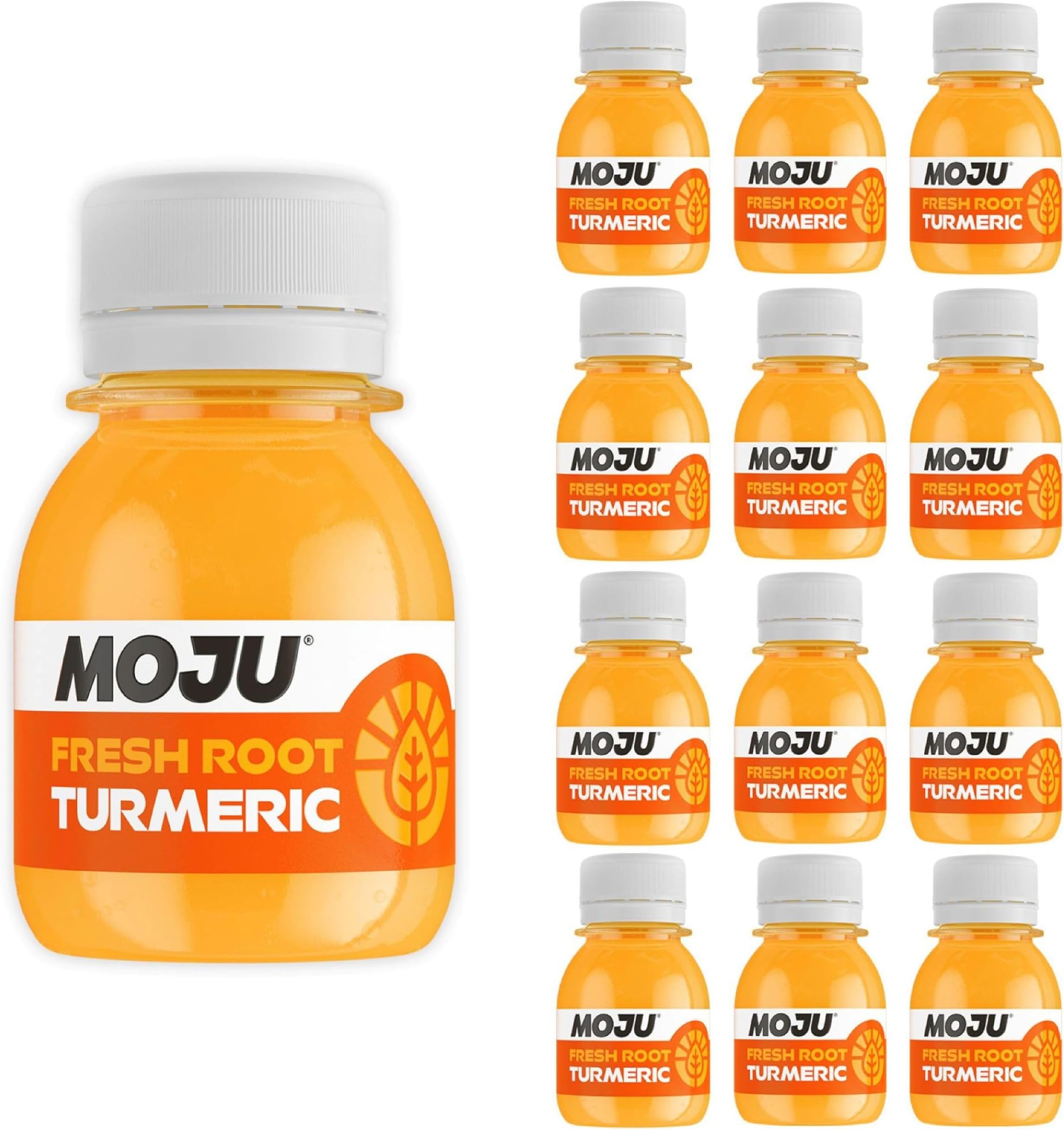 Turmeric Shots (12 x 60ml), Pure Super Root Boost, Natural Ingredients, No Added Sugars or Sweeteners, Vegan