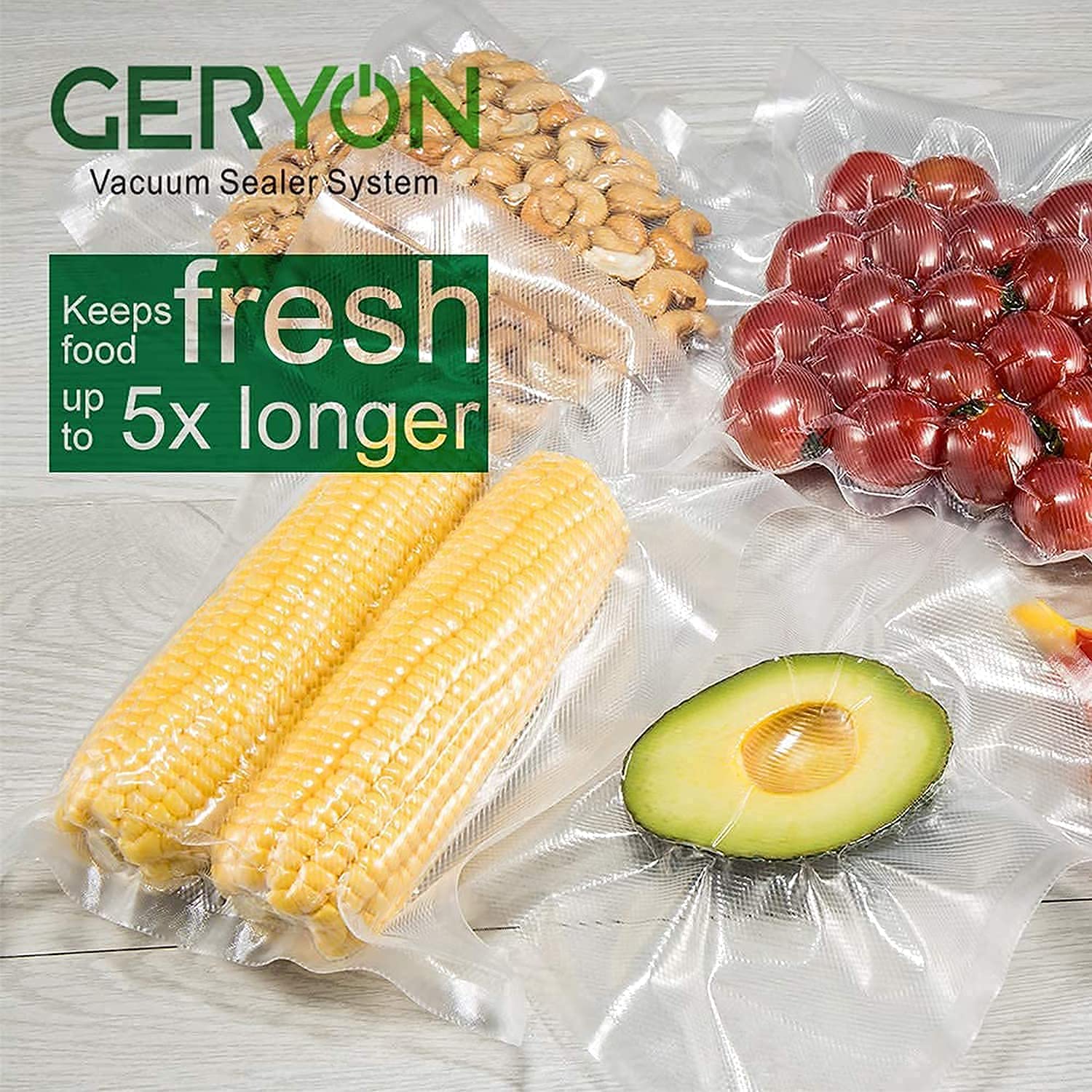 GERYON Vacuum Sealer, Automatic Food Sealer Machine with Starter Bags