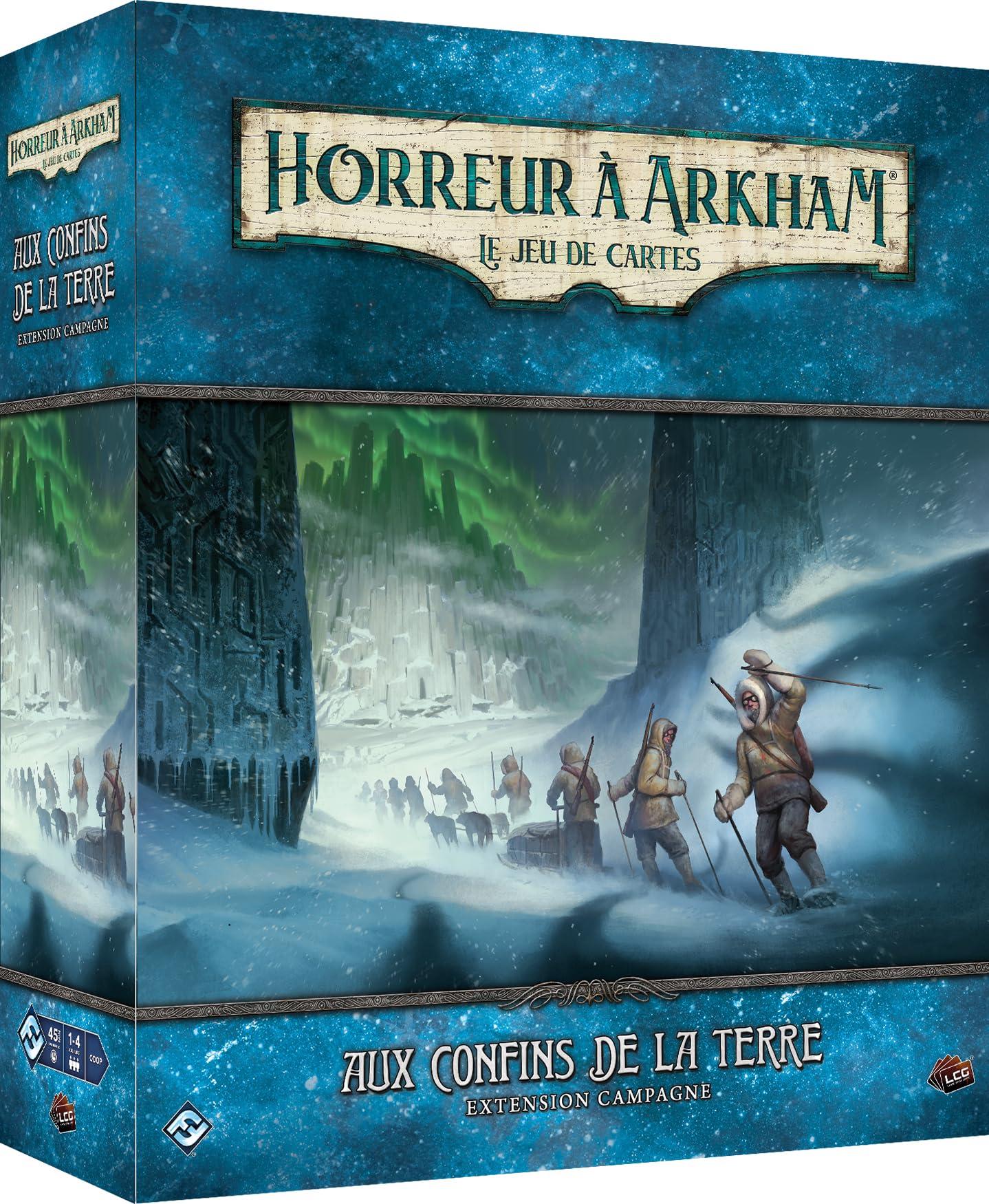 Asmodee - Horror w Arkham JCE - FFG - Confins de la Earth - Rozszerzenie kampanii - Narracyjna gra karciana - 1 do 4 graczy - od 14 lat - w języku francuskim