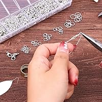 Vista 2 de Alicates de Punta de Aguja de 4.5 Pulgadas Alicates de Joyería de Súper Precisión Herramientas para Hacer Joyas Mango de Agarre Cómodo Alicates