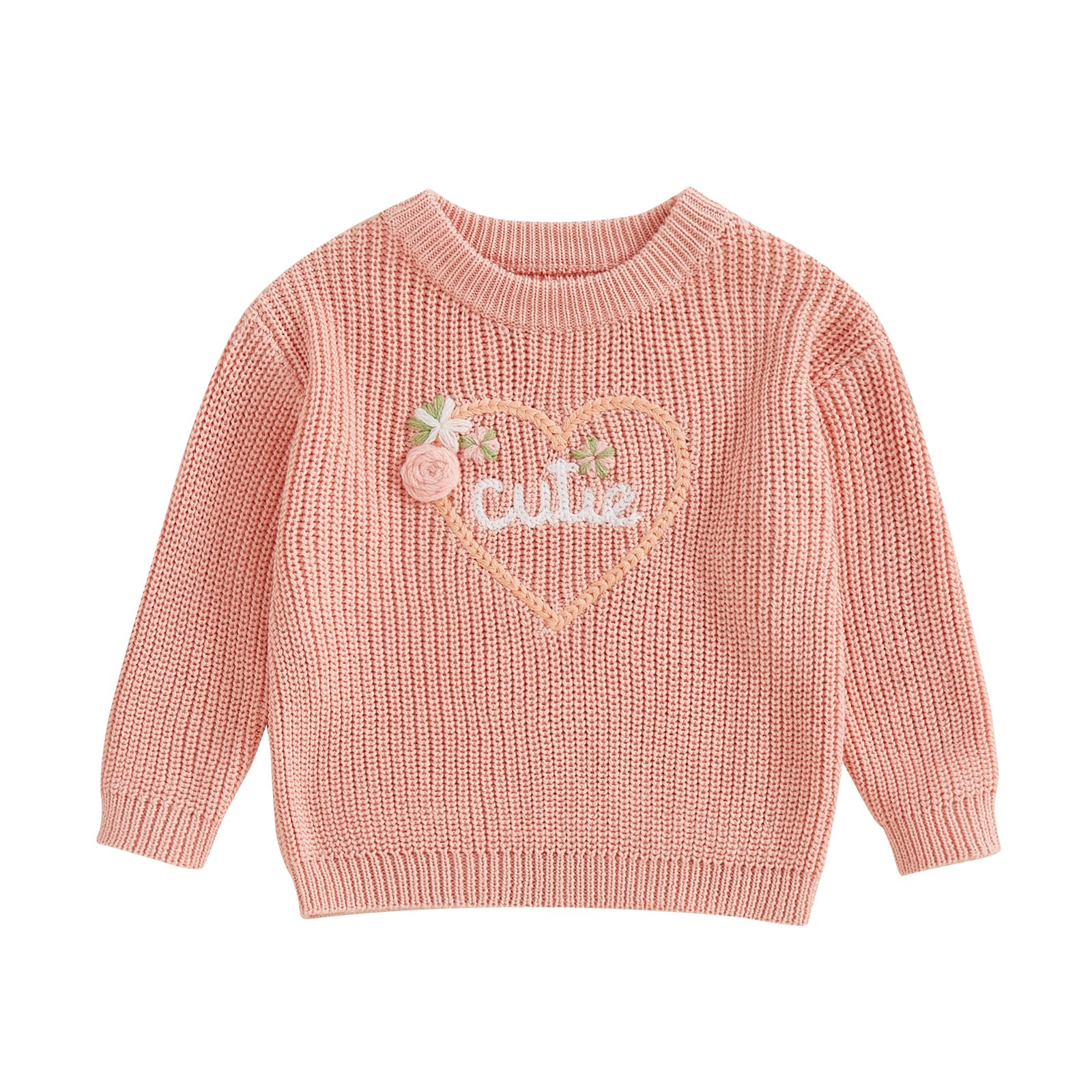 LSFYSZD Toddler Baby Girls Boys Halloween Pumpkin Sweaters Long Sleeve Crew Neck Winter Warm Knitwear Pullover Jumpers Top — view 69