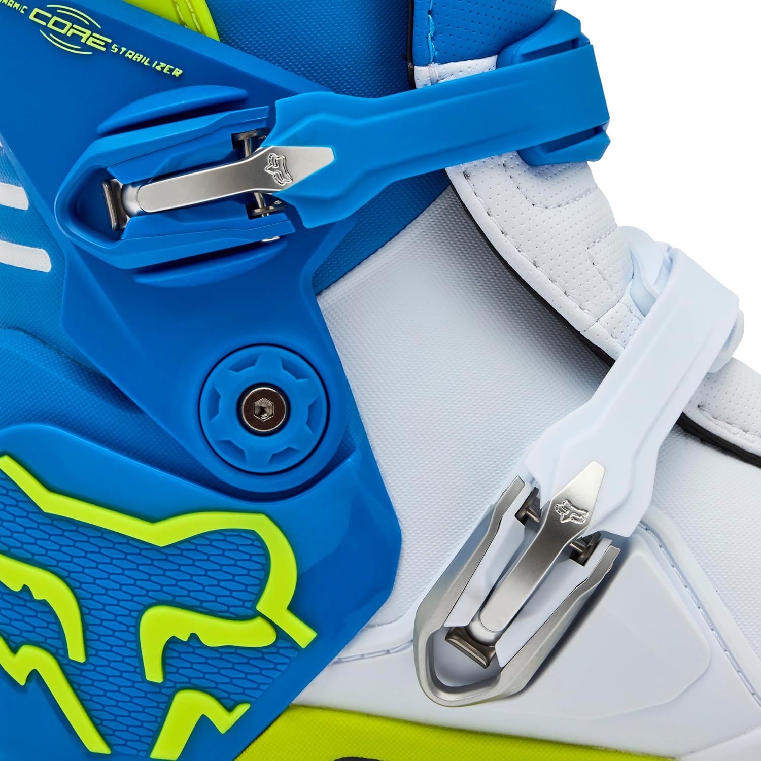 Fox Racing Men's Motion Motocross Dirt Bike Boots, Blue/Yellow, 5