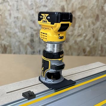 Guide Rail Adapter Compatible with Dewalt Router - Dual-Lock Track Mount for Precise Straight Cuts, Secure Rail Connection