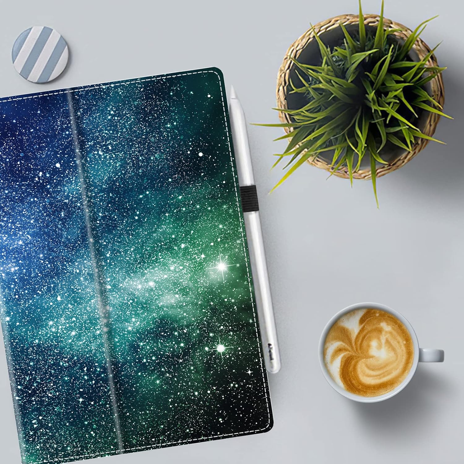 ANNAPRO Case for Amazon Kindle Fire HD 10 Tablet (13th/11th Generation, 2023/2021 Release) & Fire HD 10 Plus Tablet - Slim Folding Stand Folio Cover with Auto Wake/Sleep and Hand Strap, Starry Sky