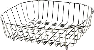 Delfinware Panier Fond d'évier Ovale en Acier Inoxydable
