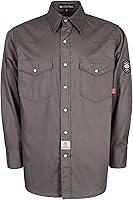 Vista 16 de BOCOMAL Camisas FR 6.25oz Camisas de soldadura ligeras resistentes al fuego Camiseta retardante de fuego para hombres