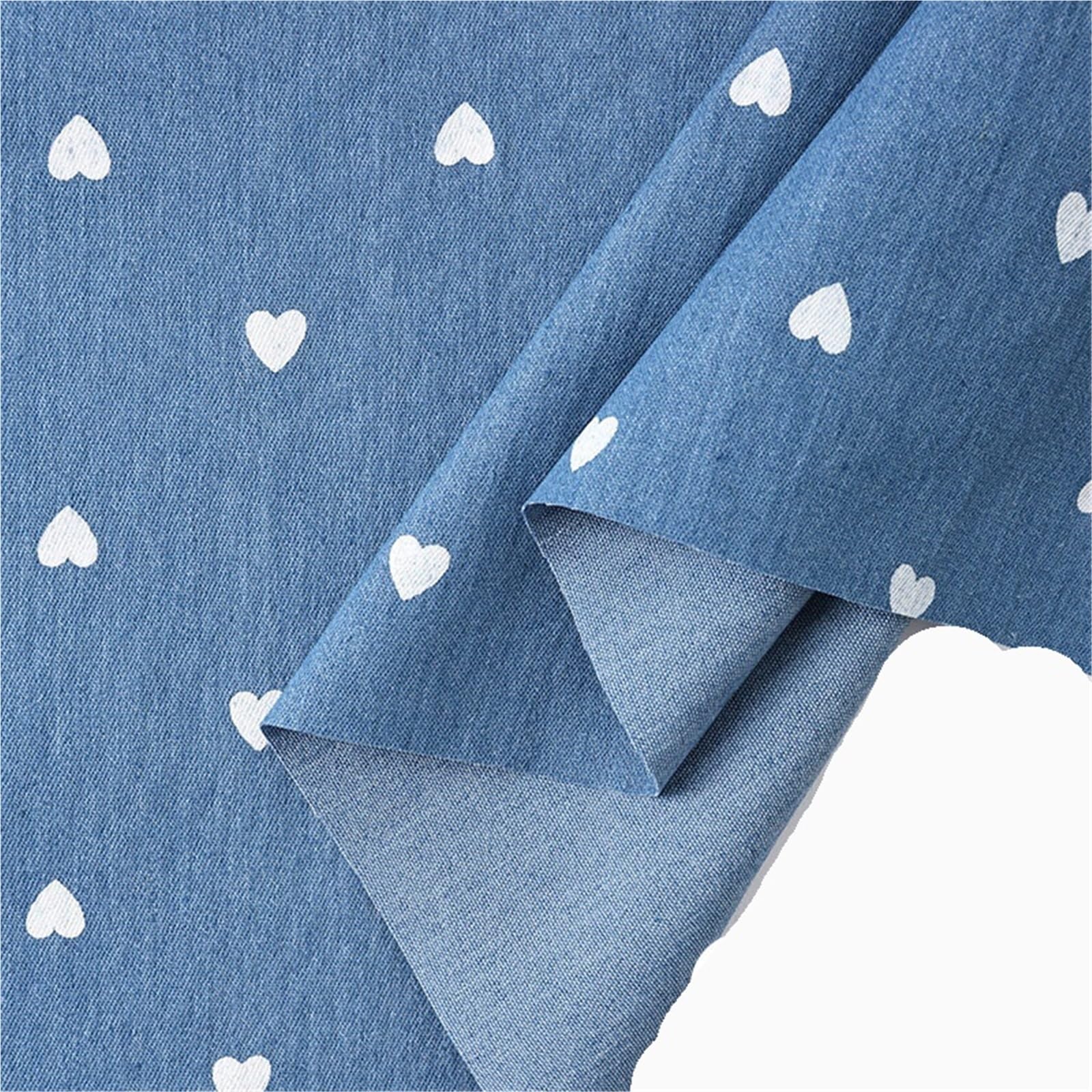 Tissu denim pour jeans multicolore résistant en coton polyester pour DIY