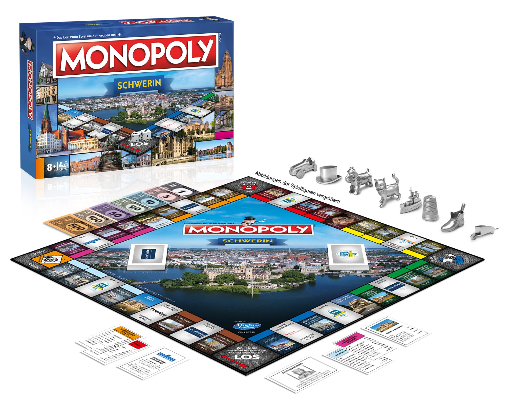 Mononpoly Schwerin Einzelstück – Die offizielle Städte-Edition mit Schloss, Zoo & Co. | Regionales Brettspiel & Geschenkidee für Schwerin-Fans, Familien & Sammler ab 8 Jahren
