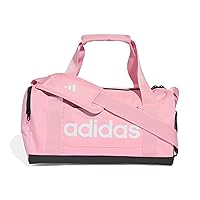 adidas Unisex - Adulto Essentials Linear Duffel Bag, true pinklack/white