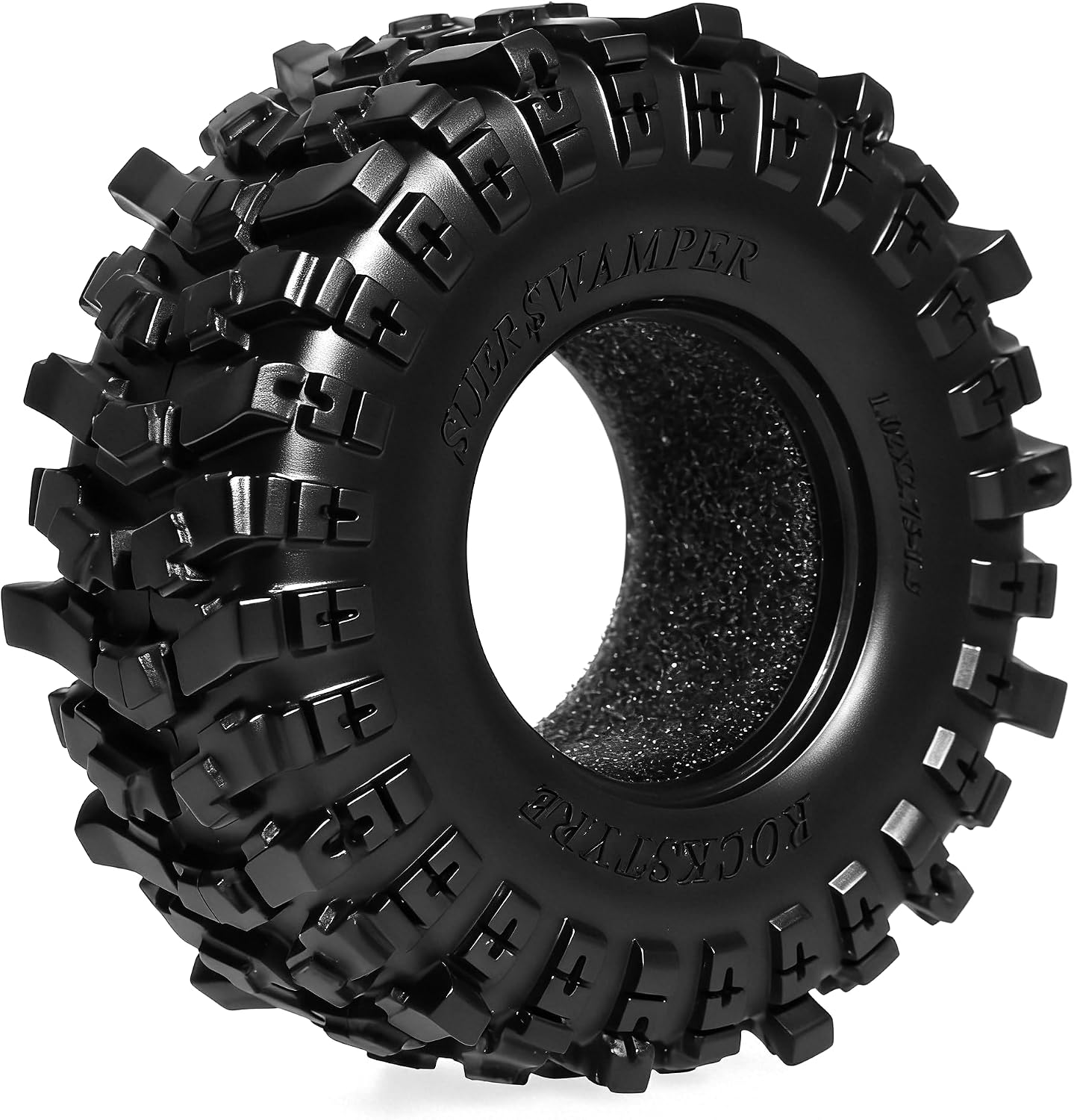 1.3 RC Crawler Tires 70mm * 26mm 1/24 1/18 Super Soft Rubber Wheel Tyres For 1:18 1:24 RC Crawler Car Axial SCX24 FMS AX24 FCX18 FCX24 TRX4M 1.3" Beadlock Wheels Upgrades Parts 4PCS