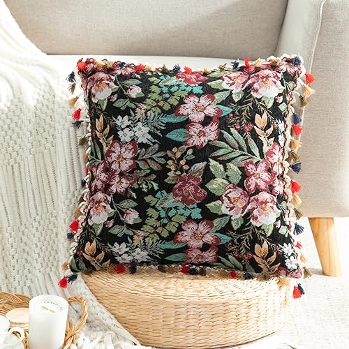 Miniatura 3 de VOGOL Fundas de cojín decorativas de lino y algodón para sofá, decoración del hogar, cuadradas, estilo étnico africano, para dormitorio, juego de 4,