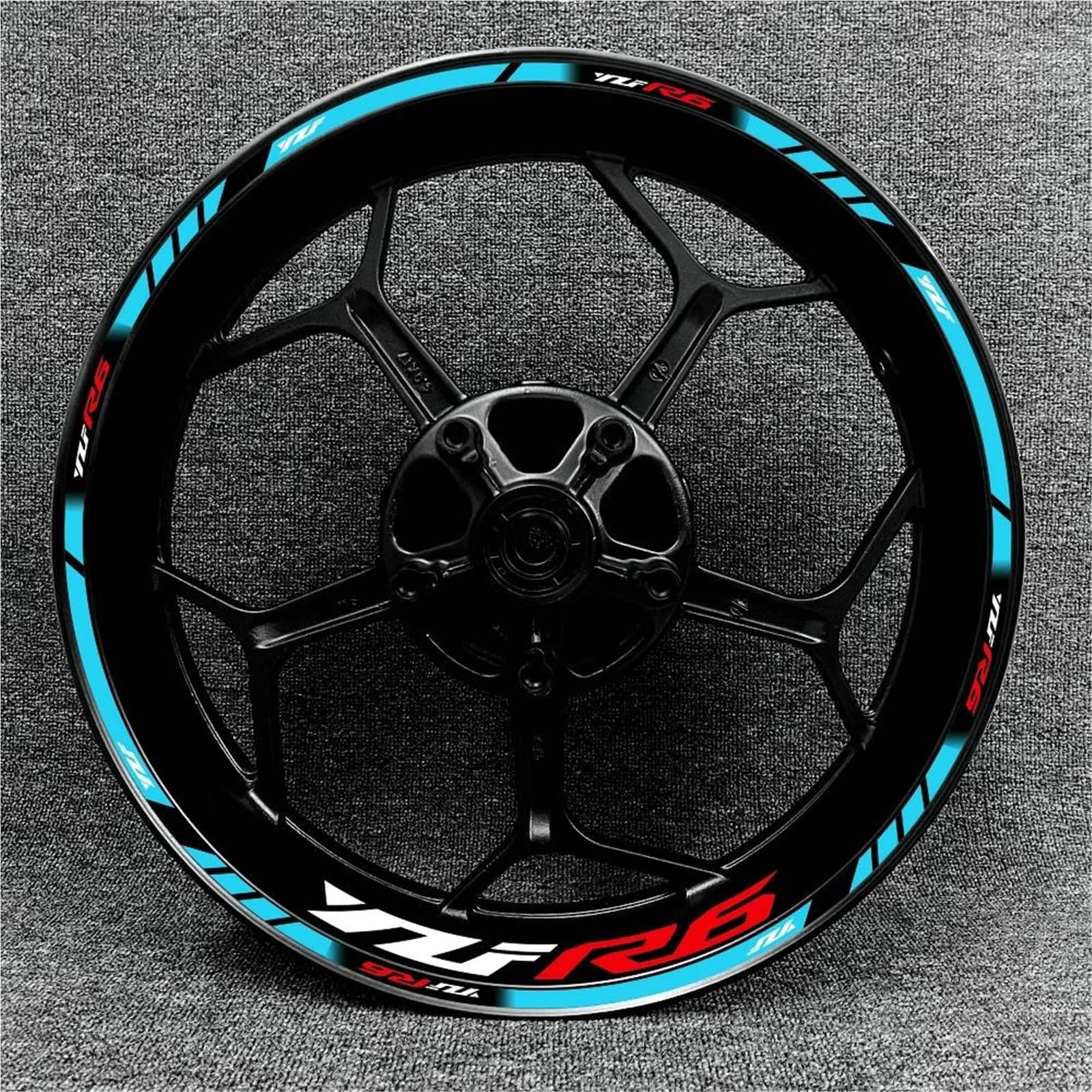 Wheel Stickers Motorcycle Rims Wheels Stickers for YZF R6 YZF-R6 YZFR6 17 Inch Wheel Reflective Waterproof Strips Decals Rim Reflective Decal