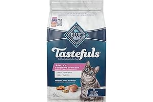 Blue Buffalo Sensitive Stomach Dry Cat Food, Chicken & Brown Rice, 5 Lb