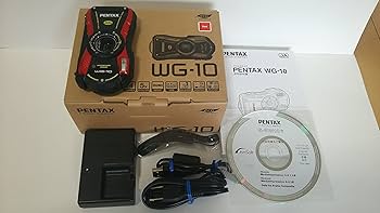 Amazon | PENTAX 防水デジタルカメラ PENTAX WG-10 レッド 1cmマクロ
