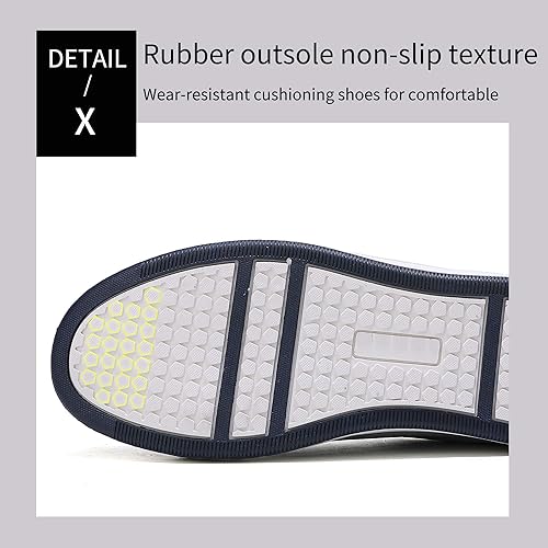 Miniatura 7 de AX BOXING Zapatos casuales para hombre, zapatillas de deporte de moda, transpirables, cómodas, zapatos para caminar para hombre