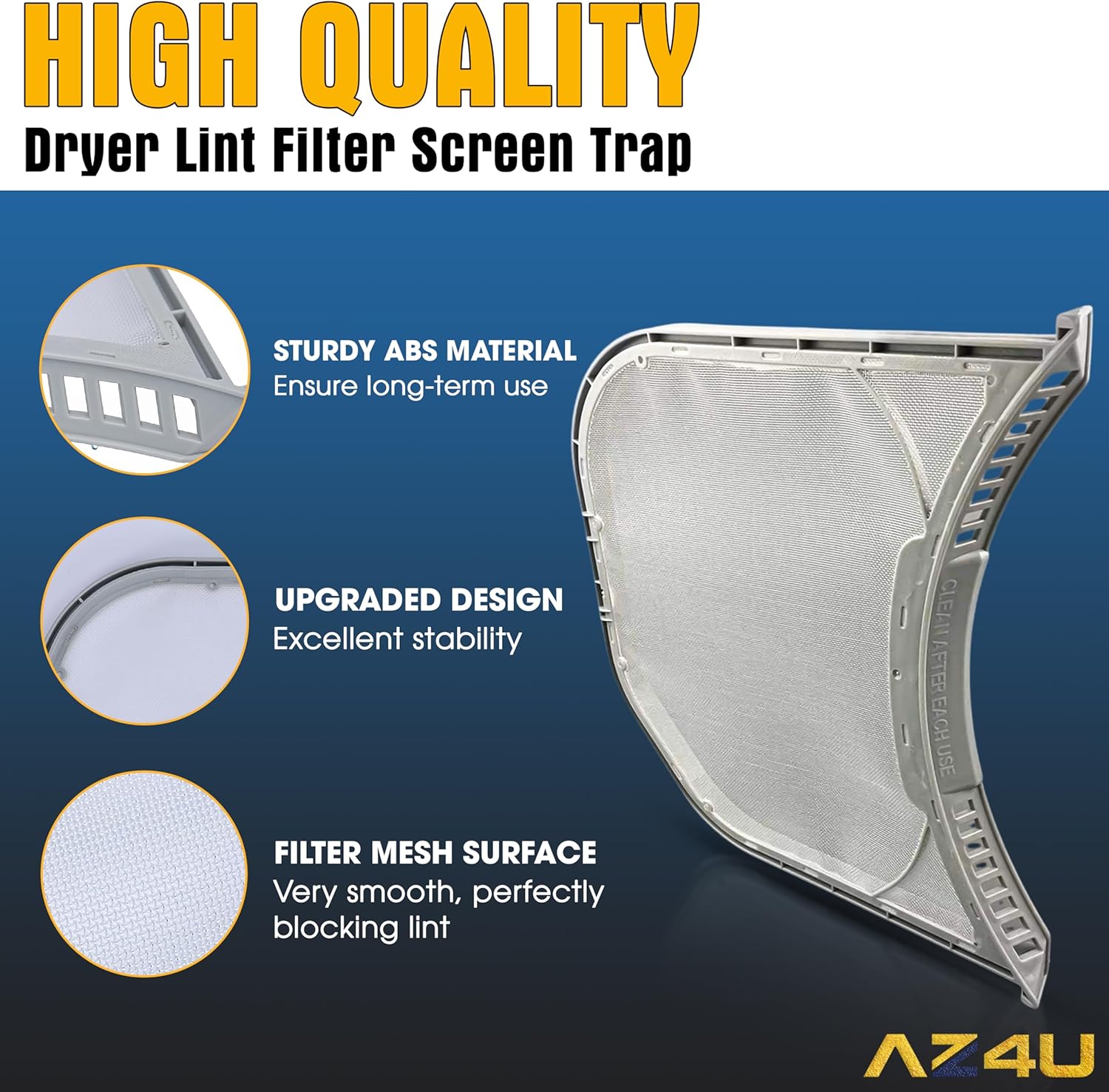 Dryer Lint Filter Screen Trap Replaces For LG DLEX3900B DLEX3370W DLEX3570V DLEX3470V DLEX3250W DLEX3370V DLEX3360V DLEX3360W DLEX3370R DLEX3371W DLEX3360R DLEX3885W DLEX3570W DLEX3550W DLEX3900W