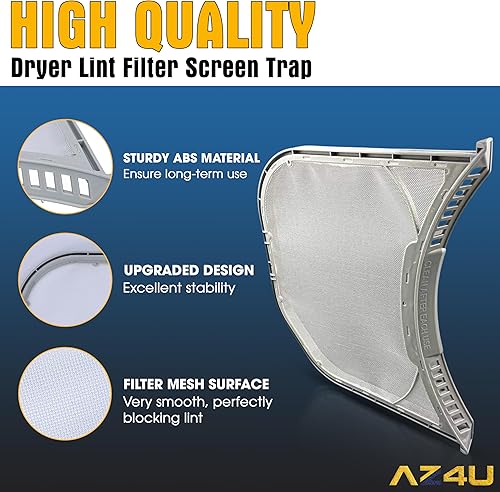Vista 7 de Dryer Lint Filter Screen Trap Replaces For LG DLE3400W DLE3500W DLE3170W DLE2701V DLE3050W DLE3180W DLE3360W DLE3400 DLE3075W DLE317DW DLE2601W