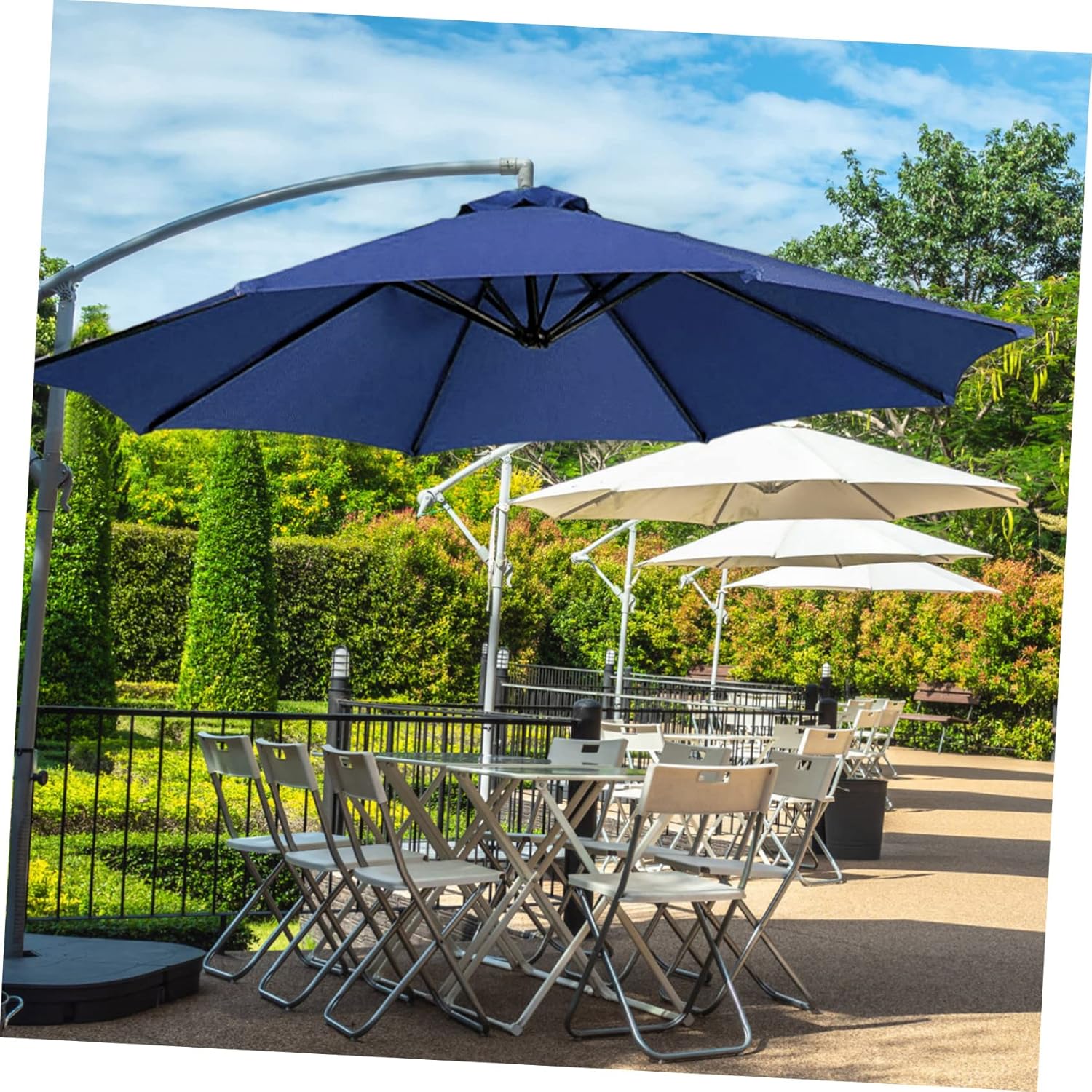 Patio Umbrella Canopy Replacement Ribs Outdoor Canopy for Garden Umbrella Durable for Outdoor Gatherings and Events