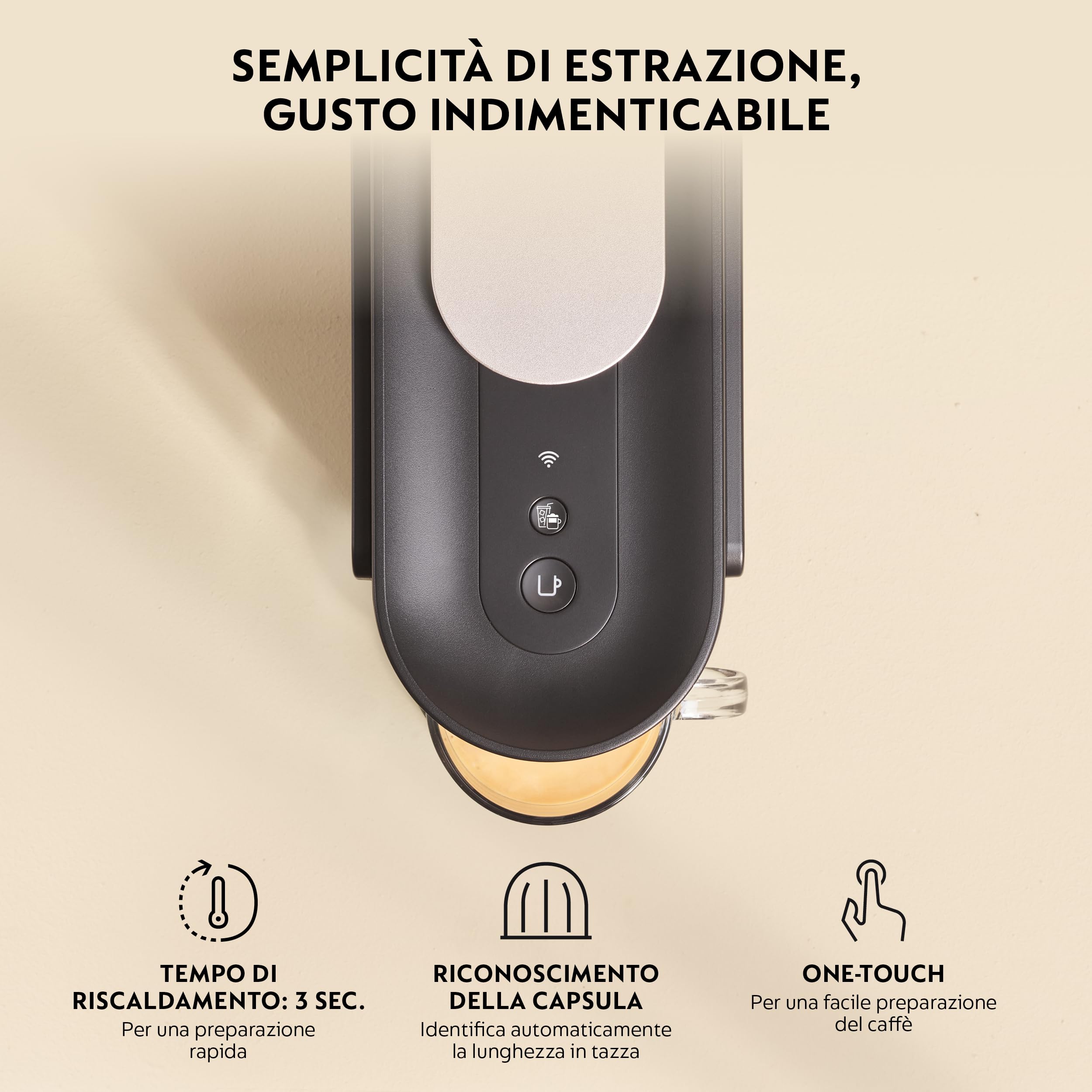 Nespresso Vertuo UP Krups XN9408K, Nuova Macchina caffè, Black, Sistema Capsule Nespresso Vertuo