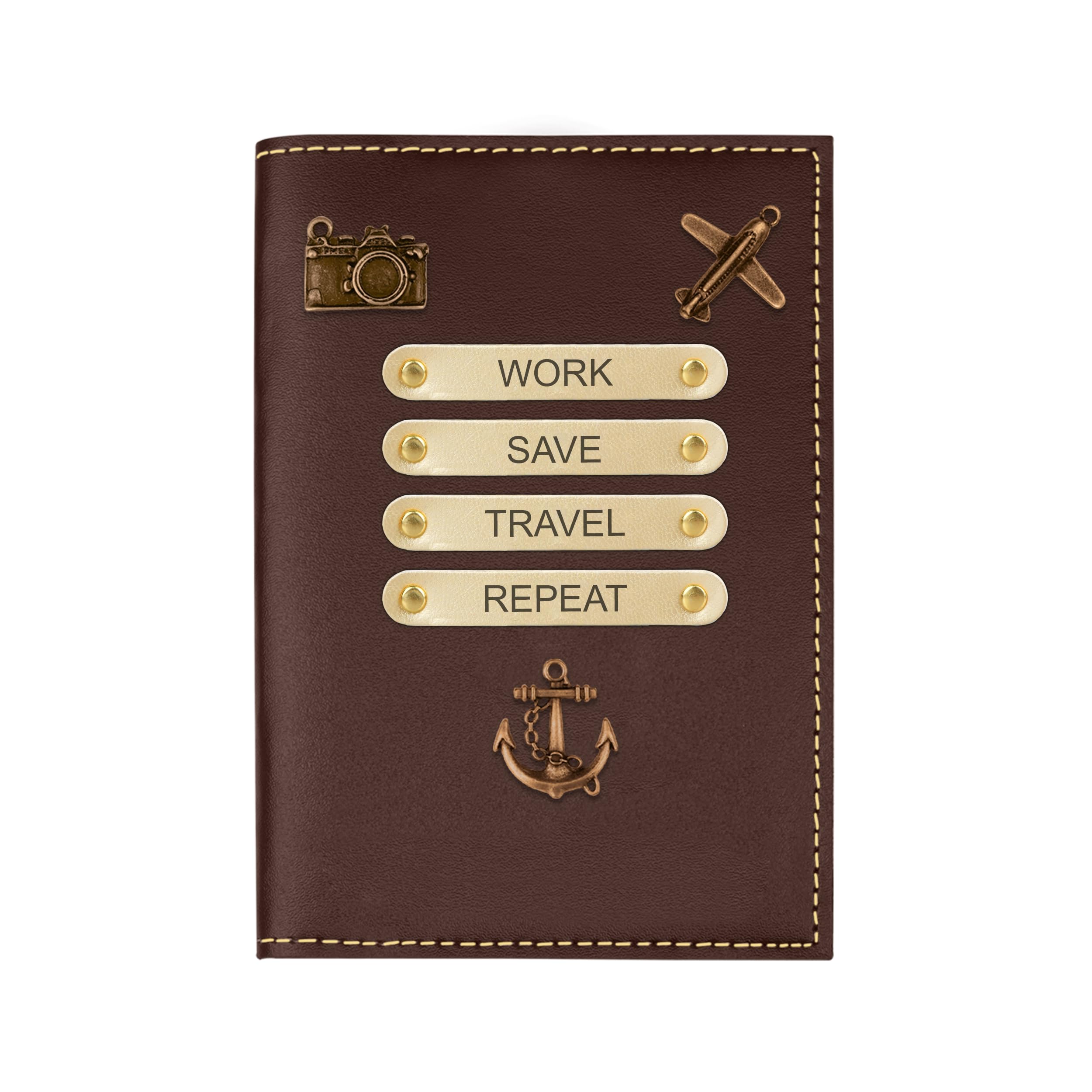The Wallet Store Leather Passport Cover - Brown