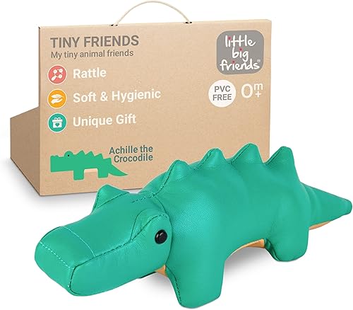 Little Big Friends Tiny Friends  Juguete de sonajero  Animal de peluche especial  Fácil de limpiar  Vincent el elefante