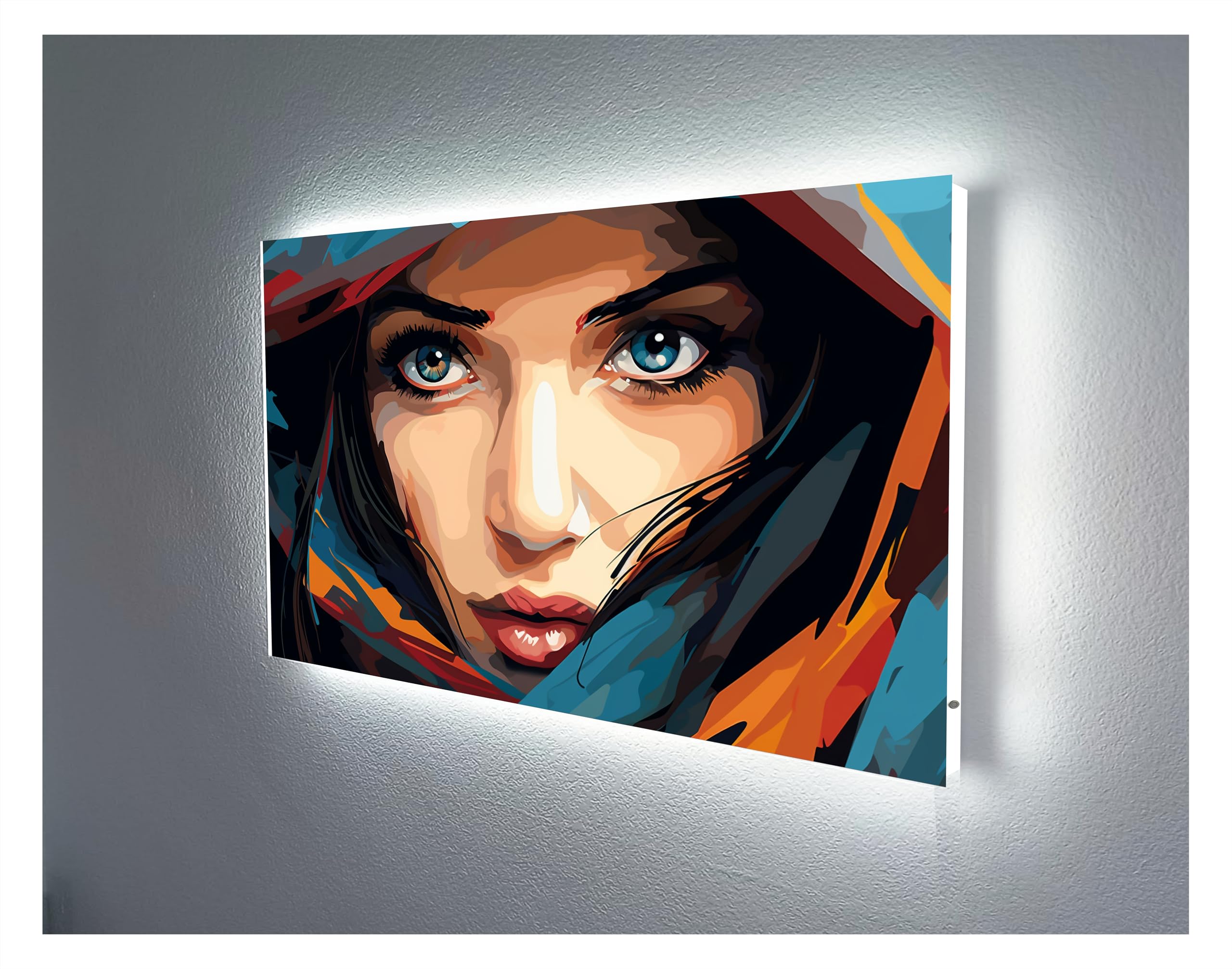 Tableau avec lumière LED idée cadeau originale pour crémaillère et fête