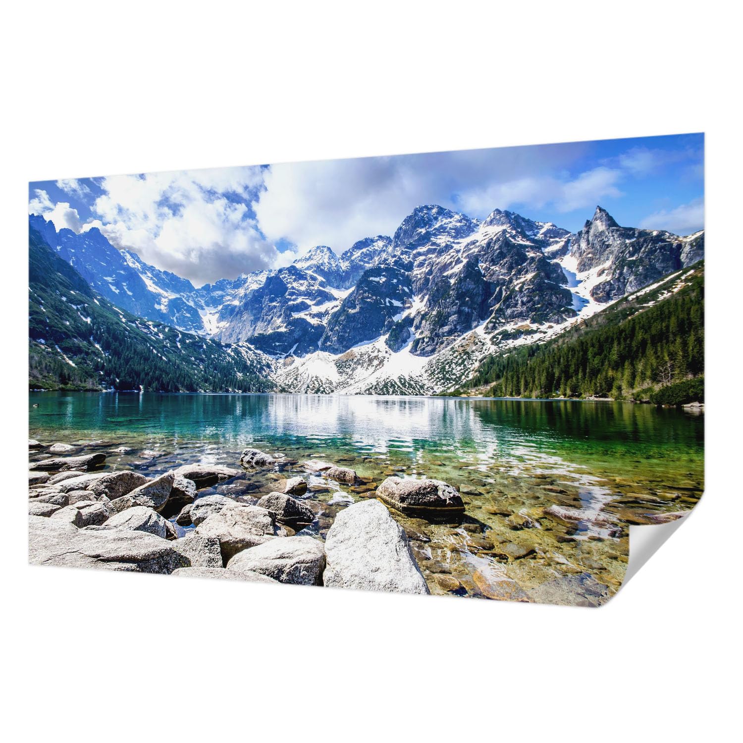 Papier peint autocollant résistant aux taches Tulup 416x254 cm montagne