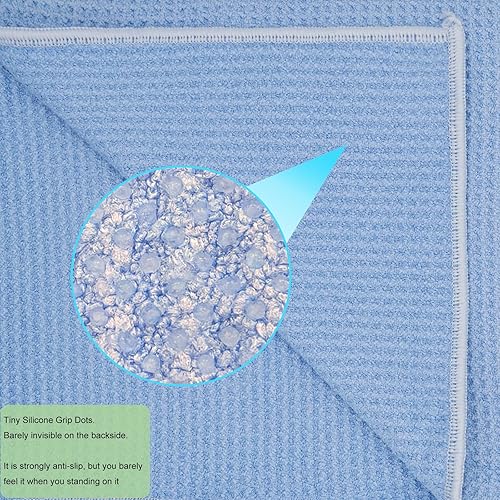 Miniatura 5 de Toalla de yoga caliente con punto de agarre de silicona densa, toallas antideslizantes para yoga caliente, absorbente y sudor antideslizante,