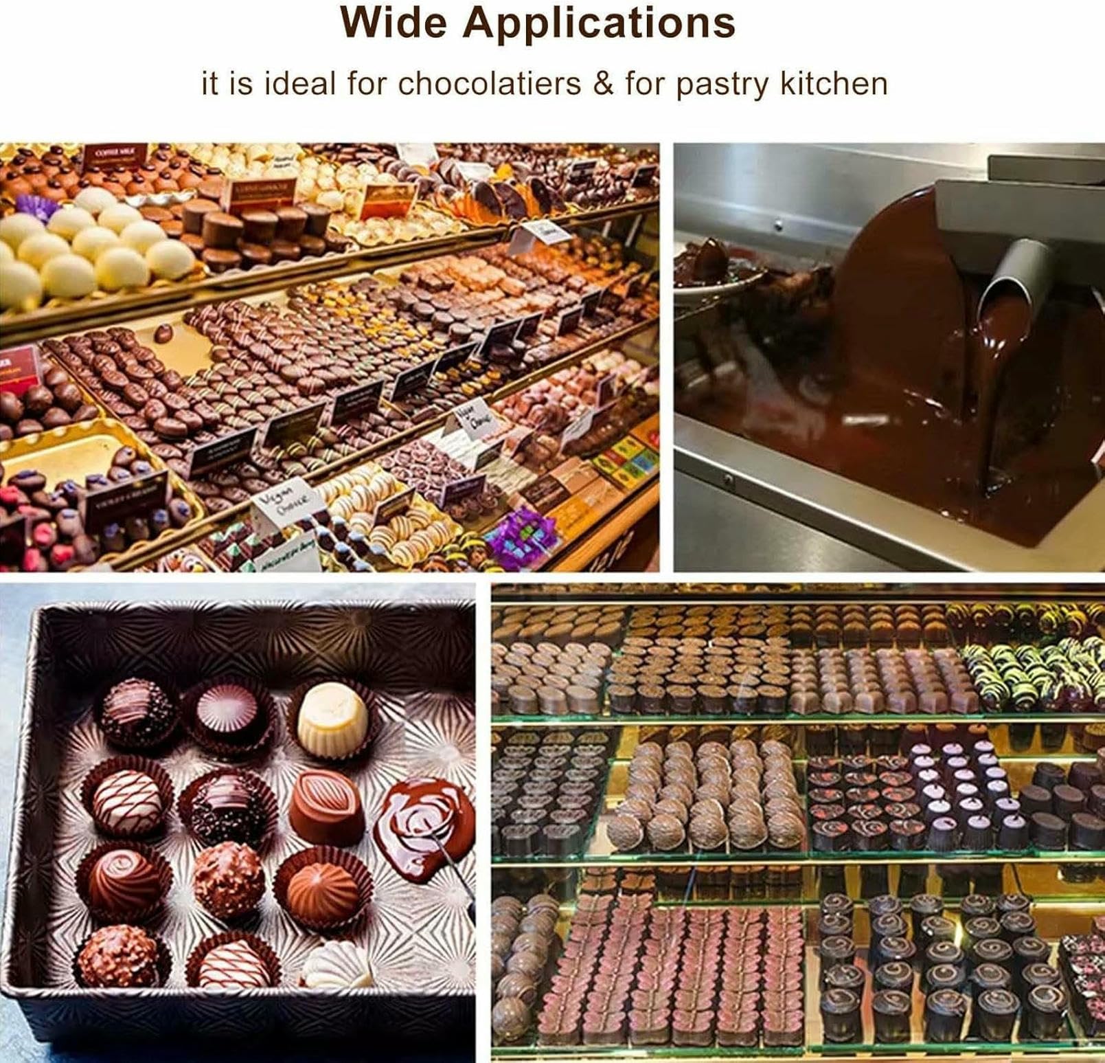 Maker del Mixer A Ruote al Cioccolato, con Forno A Fusione/Display Digitale, Fusioni Commerciali Che Versano/temperazione, per La Cake Shop