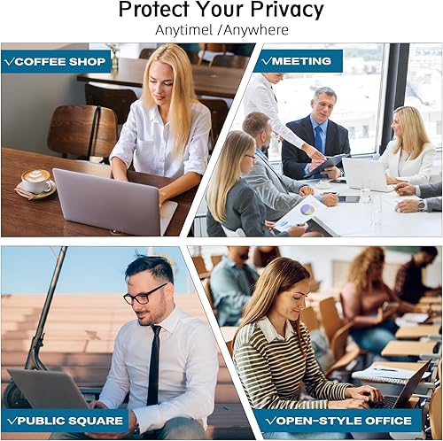 Vista 62 de FILMEXT Filtro protector de pantalla de privacidad totalmente extraíble para Microsoft Surface Pro X/Surface Pro 8, filtro antirreflejo antiespía