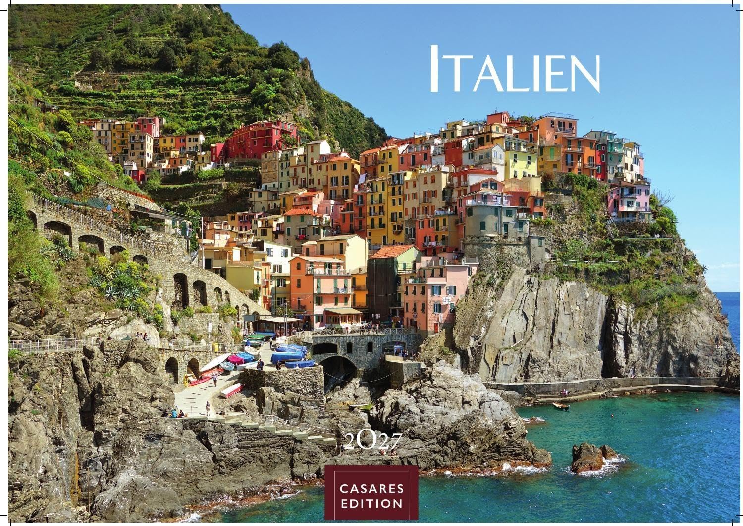 Casares Edition Italien Kalender 2027 – Wandkalender | Fotokalender Italien 24X35 Cm Mit 12 Traumhaften Motiven Der Reisedestination Italien