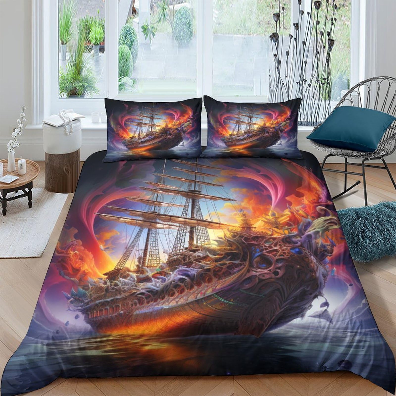 Housse de couette anti-allergique avec fermeture éclair 200 x 200 cm