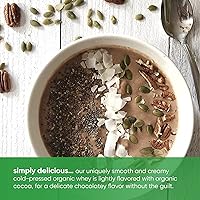 Vista 4 de Tera's Whey - Proteína de suero de leche de chocolate negro orgánico 1 x 12 onzas