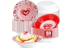 Vibrant Heart-Shaped Papier Bowls for Valentine Celebrations!